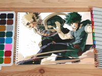 Альбом Моя геройська академія Boku no Hero Academia №0010 Мідорія та Бакуго 