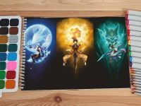 Альбом Геншин Импакт Genshin Impact №0017 Сяо , Гань Юй, Чжун Ли