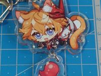 Брелок Геншин Імпакт Genshin Impact Тарталья БРФ-0014-07 фігурка , акриловий 