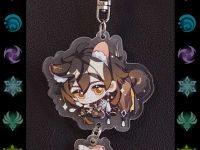 Брелок Геншин Импакт Genshin Impact Чжун Ли БРФ-0014-08 фигурка, акриловый 