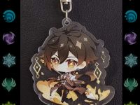 Брелок Геншин Імпакт Genshin Impact Чжун Лі БРФ-0014-13 фігурка , акриловий 