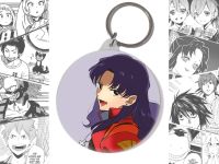Круглый Брелок аниме Евангелион Evangelion Мисато Кацураги BR-58-002398
