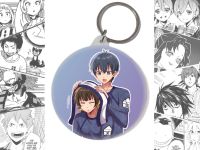 Брелок Ісагі та Бачіра Синя в'язниця Blue Lock BR-58-003045 Круглий