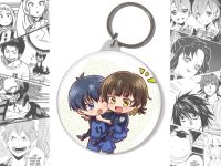 Круглый Брелок Исаги и Бачира Синяя тюрьма Blue Lock BR-58-003046
