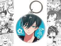 Брелок Ітоші Рін Синя в'язниця Blue Lock BR-58-003074 Круглий