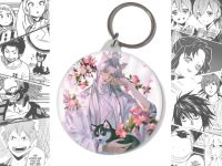 Брелок Хаски и его Учитель Белый Кот BR-58-003158