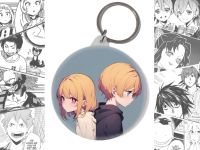 Брелок Аквамарин и Руби  Звёздное дитя Oshi no Ko BR-58-003555 круглый 