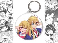 Брелок Аквамарин и Руби  Звёздное дитя Oshi no Ko BR-58-003562 круглый 