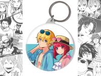 Брелок Аквамарин и Арима Кана Звёздное дитя Oshi no Ko BR-58-003566 круглый 