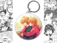 Брелок Аквамарин и Руби  Звёздное дитя Oshi no Ko BR-58-003567 круглый 