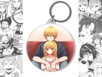 Брелок Аквамарин и Руби  Звёздное дитя Oshi no Ko BR-58-003568 круглый 