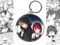 Брелок Кана и Аквамарин Звёздное дитя Oshi no Ko BR-58-003578 круглый 