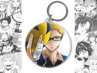 Круглий Брелок Цукішима Волейбол Haikyuu!! BR-58-003788