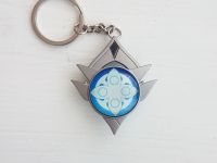 Брелок Око бога Чайлд (Тарталья) Сніжна  Genshin Impact, що світиться, двосторонній