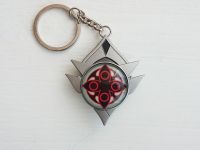 Брелок Глаз бога Слуга (Арлекино) Снежная Геншин Импакт Genshin Impact, светящийся, двухсторонний