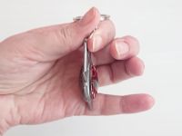 Брелок Глаз бога Слуга (Арлекино) Снежная Геншин Импакт Genshin Impact, светящийся, двухсторонний