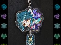 Брелок Геншин Импакт Genshin Impact Сяо БРФ-0014-17 фигурка, акриловый 