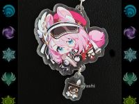 Брелок Геншин Імпакт Genshin Impact Шарлотта з вушками БРФ-0014-96 фігурка , акриловий 