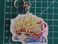 Брелок Jojo's Bizarre Adventure, Джозеф и Цезарь ДжоДжо БРФ-0018-07 акриловый, фигурка