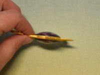 Брелок Око бога Електро Мондштадт Імпакт Genshin Impact, що світиться, двосторонній