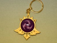 Брелок Око бога Електро Мондштадт Імпакт Genshin Impact, що світиться, двосторонній