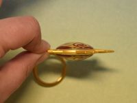 Брелок Око бога ПІРО Мондштадт Імпакт Genshin Impact, що світиться, двосторонній