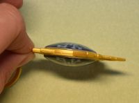 Брелок Око бога Кріо Мондштадт Імпакт Genshin Impact, що світиться, двосторонній