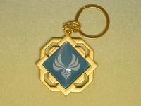 Брелок Око бога Анемо Лі Юе Геншин Імпакт Genshin Impact, що світиться, двосторонній