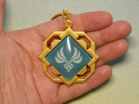 Брелок Око бога Анемо Лі Юе Геншин Імпакт Genshin Impact, що світиться, двосторонній