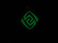 Брелок Око бога ГЕО Лі Юе Геншин Імпакт Genshin Impact, що світиться, двосторонній