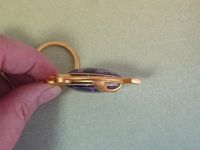 Брелок Око бога Електро Інадзума Імпакт Genshin Impact, що світиться, двосторонній