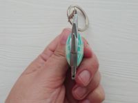 Брелок Око бога Кріо Сніжна блакитний Геншин Імпакт Genshin Impact, що світиться, двосторонній