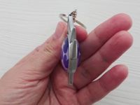 Брелок Око бога Електро Сніжна Геншин Імпакт Genshin Impact, що світиться, двосторонній