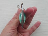 Брелок Око бога Анемо Сніжна Бірюзовий Геншин Імпакт Genshin Impact, що світиться, двосторонній