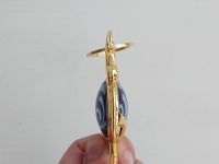 Брелок Око бога ГІДРО Інадзума Імпакт Genshin Impact, що світиться, двосторонній