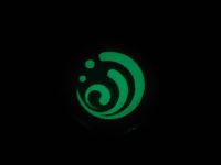 Брелок Око бога ГІДРО Інадзума Імпакт Genshin Impact, що світиться, двосторонній