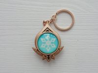 Брелок Глаз бога Крио Сумеру Геншин Импакт Genshin Impact, светящийся, двухсторонний