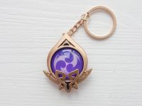 Брелок Глаз бога Электро Сумеру Геншин Импакт Genshin Impact, светящийся, двухсторонний