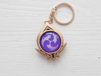 Брелок Глаз бога Электро Сумеру Геншин Импакт Genshin Impact, светящийся, двухсторонний