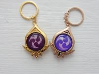 Брелок Глаз бога Электро Сумеру Геншин Импакт Genshin Impact, светящийся, двухсторонний