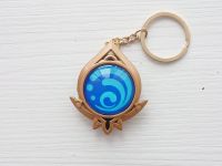 Брелок Око бога Гідро Сумеру Імпакт Genshin Impact, що світиться, двосторонній