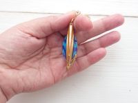 Брелок Око бога Гідро Сумеру Імпакт Genshin Impact, що світиться, двосторонній