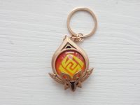 Брелок Глаз бога ГЕО Сумеру Геншин Импакт Genshin Impact, светящийся, двухсторонний