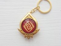 Брелок Глаз бога ГЕО Сумеру Геншин Импакт Genshin Impact, светящийся, двухсторонний