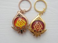 Брелок Глаз бога ГЕО Сумеру Геншин Импакт Genshin Impact, светящийся, двухсторонний