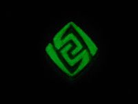 Брелок Глаз бога ГЕО Сумеру Геншин Импакт Genshin Impact, светящийся, двухсторонний