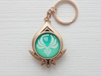 Брелок Глаз бога Анемо Сумеру Геншин Импакт Genshin Impact, светящийся, двухсторонний