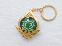 Брелок Око бога Дендро Сумеру Імпакт Genshin Impact, що світиться, двосторонній