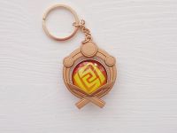 Брелок Око бога ГЕО Інадзума Імпакт Genshin Impact, що світиться, двосторонній