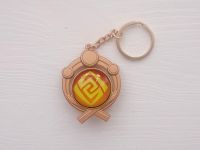 Брелок Око бога ГЕО Інадзума Імпакт Genshin Impact, що світиться, двосторонній